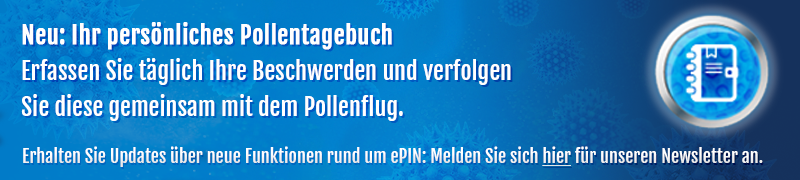 Erfassen Sie täglich Ihre Beschwerden und verfolgen Sie diese gemeinsam mit dem Pollenflug.